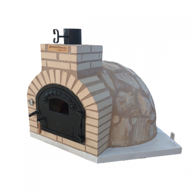 Oven assembled Iberian stone yellow-cream