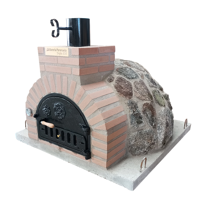 WOOD-FIRED OVEN FINISHED IN GRANITE STONE