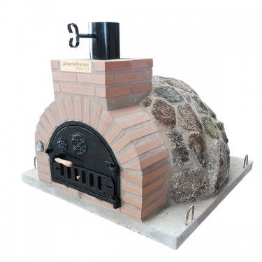 WOOD-FIRED OVEN FINISHED IN GRANITE STONE